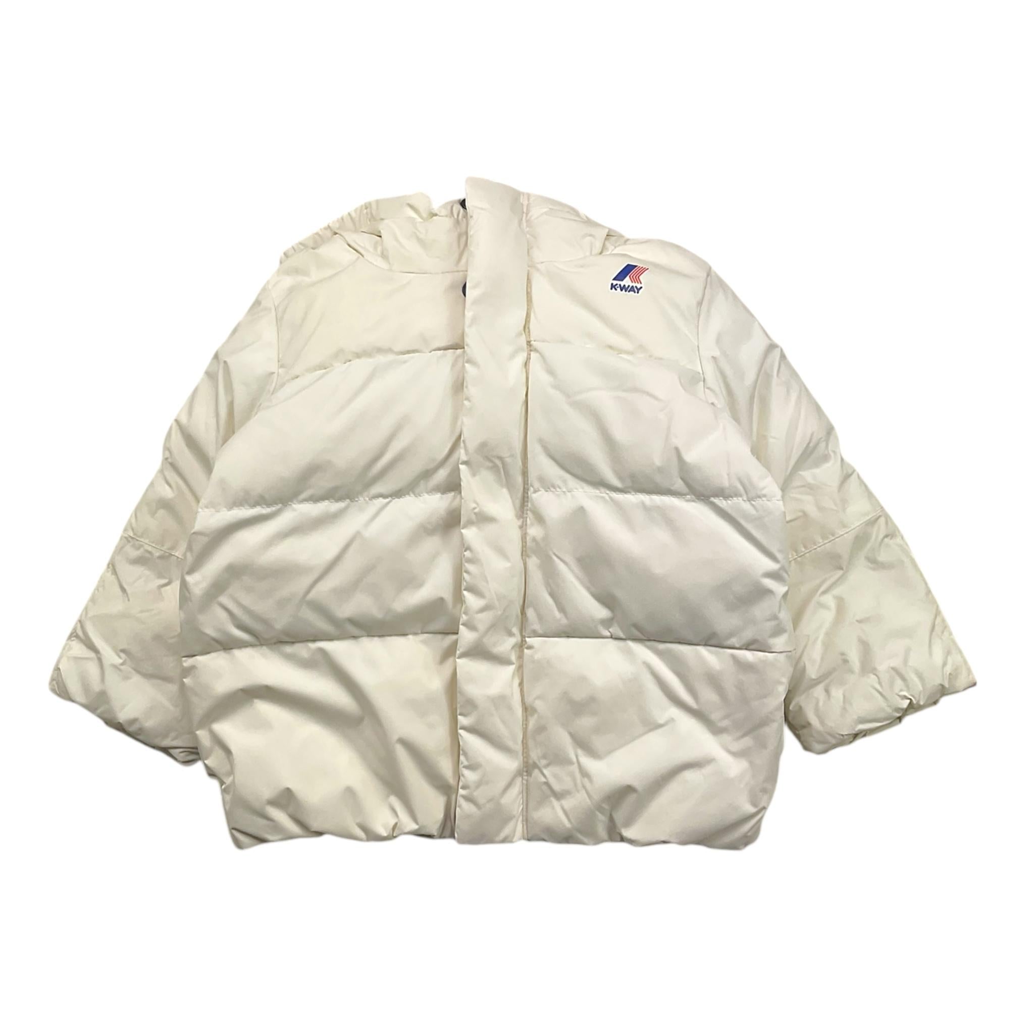 K-WAY giubbino tinta unita con zip e cappuccio Verde/bianco per Neonato K7142VW VERDE/BIANCO K-WAY