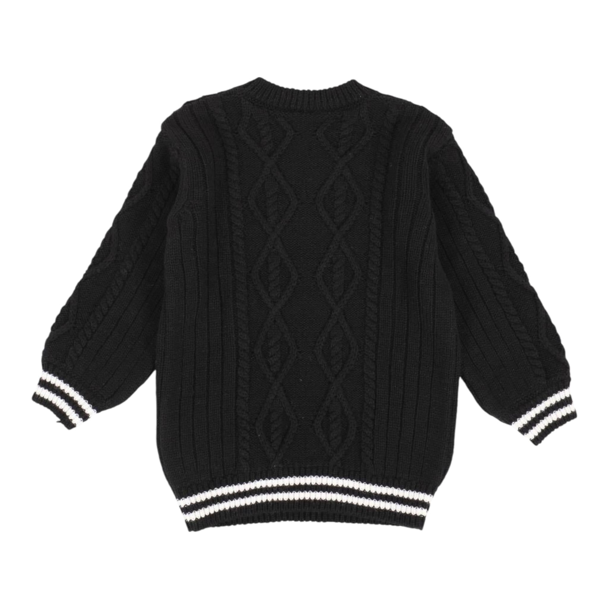ELISABETTA FRANCHI abito manica lunga tinta unita cn logo Nero per Neonata EGAB183 NERO ELISABETTA FRANCHI