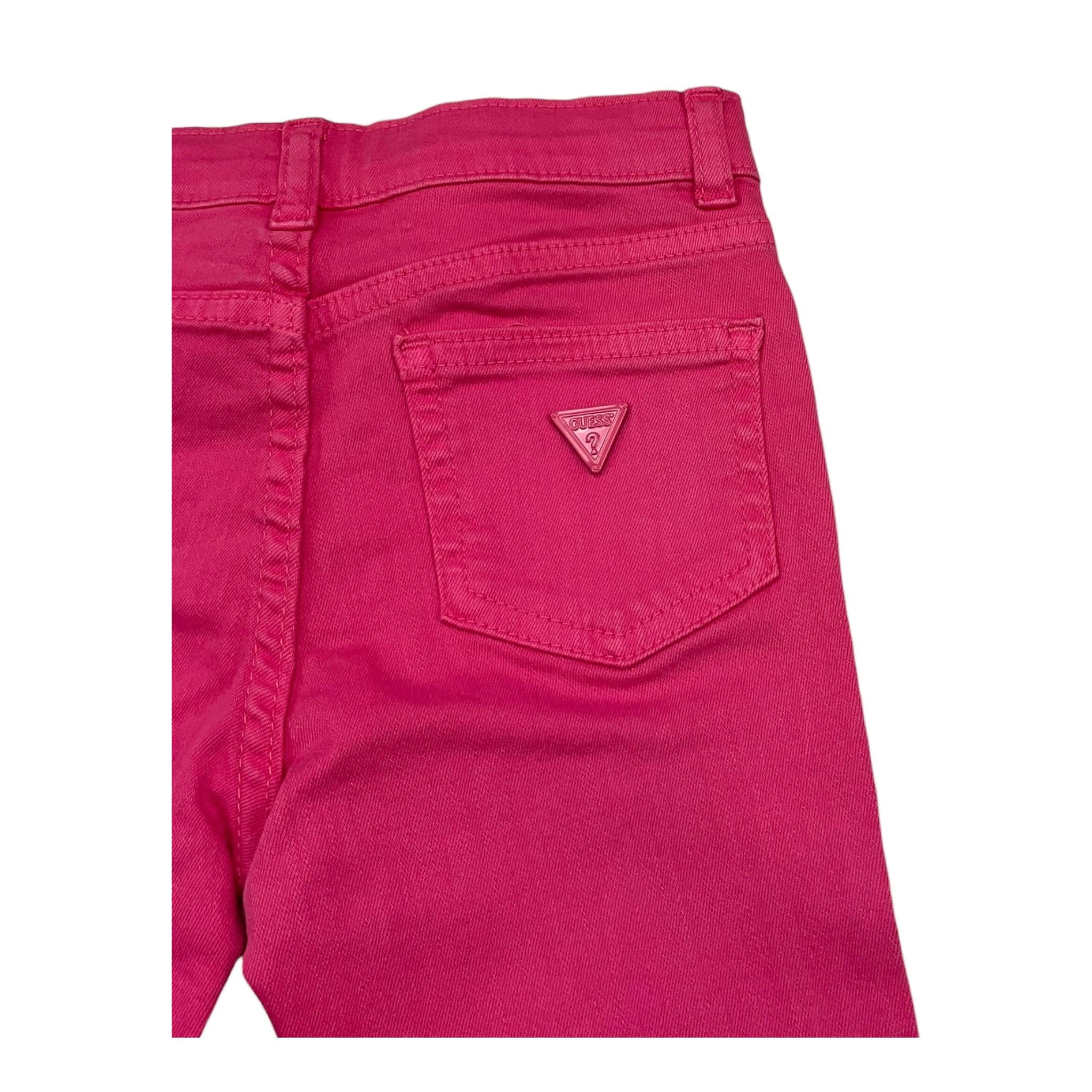 GUESS pantalone tinta unita modello a zampa con girovita regolabile Fuxia per Bambina K4YB00WE620X FUXIA GUESS
