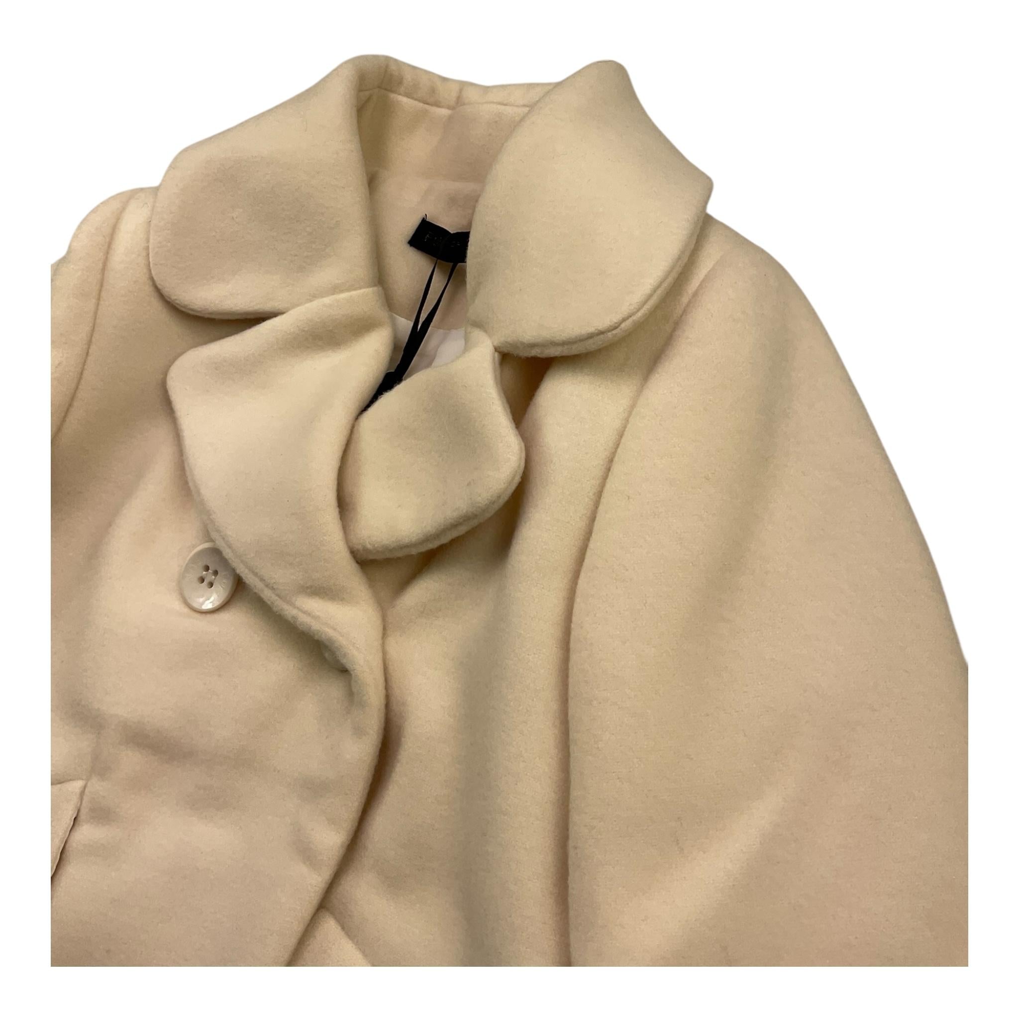 FUN & FUN cappotto tinta unita doppiopetto Panna per Neonata FNBCT12534 PANNA FUN & FUN