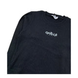 GAELLE shirt girocollo tinta unita con stampa logo Nero per Bambina 2741MY00345 NERO GAELLE