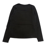 LIU JO shirt girocollo tinta unita con stampa Nero per Bambina GF4237 NERO LIU JO