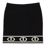 TWINSET gonna tinta unita con logo Nero per Bambina 242GJ3164X NERO TWINSET