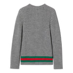 GUCCI maglia tinta unita con bottoni Grigio per Bambino 785284 GRIGIO GUCCI