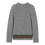 GUCCI maglia tinta unita con bottoni Grigio per Bambino 785284 GRIGIO GUCCI