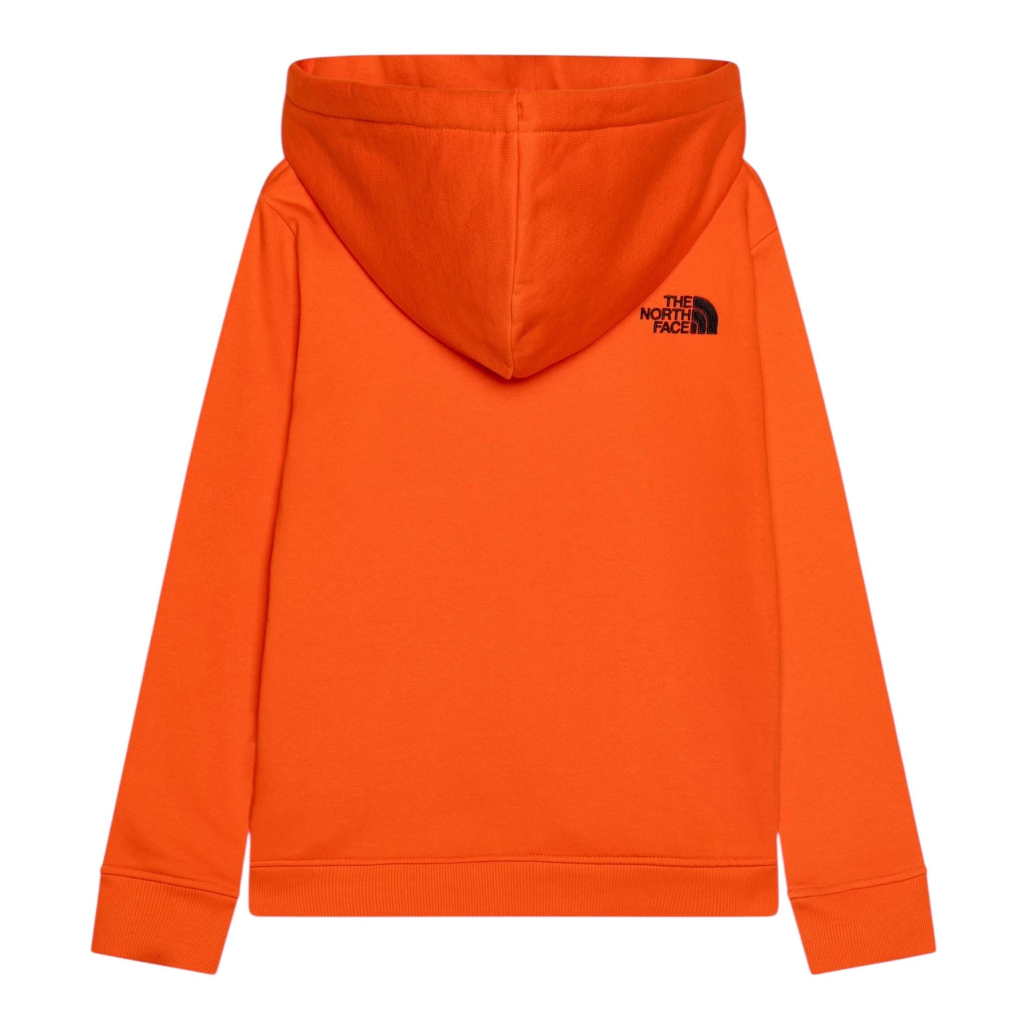 THE NORTH FACE felpa chiusa con cappuccio tinta unita con logo Arancione per Bambino NF0A89HH10P ARANCIONE THE NORTH FACE