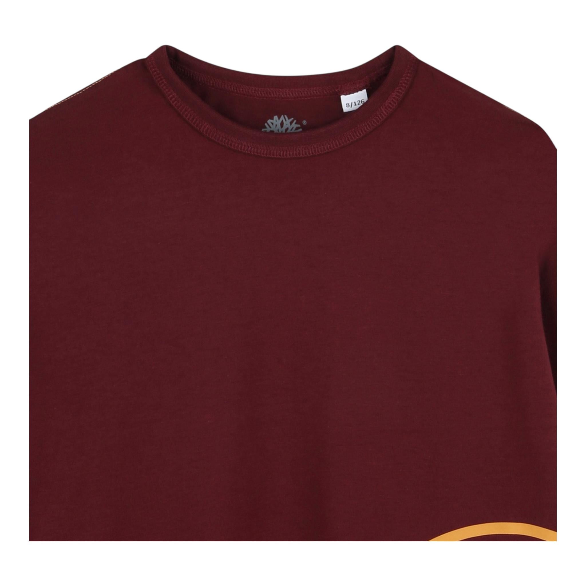 TIMBERLAND shirt girocollo tinta unita con logo Bordeaux per Bambino T60302 BORDEAUX TIMBERLAND