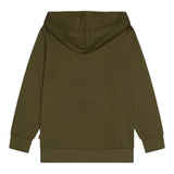 DSQUARED2 felpa tinta unita con cappuccio e stampa Verde per Bambino DQ2465XX VERDE DSQUARED2