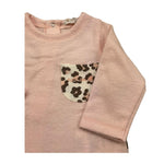 NANAN tutina manica lunga tinta unita fantasia maculata Rosa per Neonata I21030201R ROSA NANAN