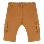 MOSCHINO pantalone tinta unita con elastico in vita Marrone per Neonato MUP055 MARRONE MOSCHINO