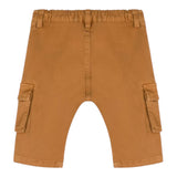 MOSCHINO pantalone tinta unita con elastico in vita Marrone per Neonato MUP055 MARRONE MOSCHINO
