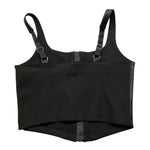 PATRIZIA PEPE top tinta unita in ecopelle Nero per Bambina 7C0250 NERO PATRIZIA PEPE