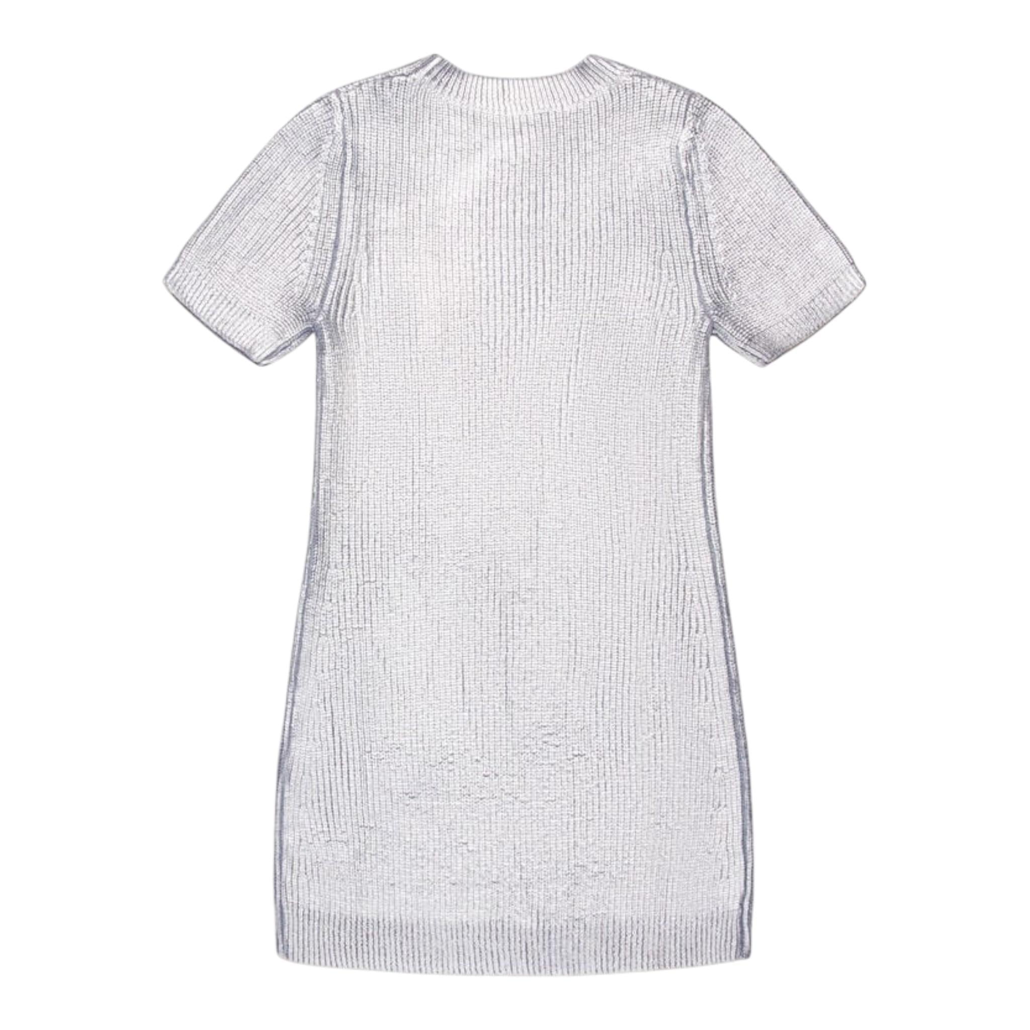 DIESEL abito mezza manica girocollo tinta unita con logo Grigio per Bambina J02068 GRIGIO DIESEL