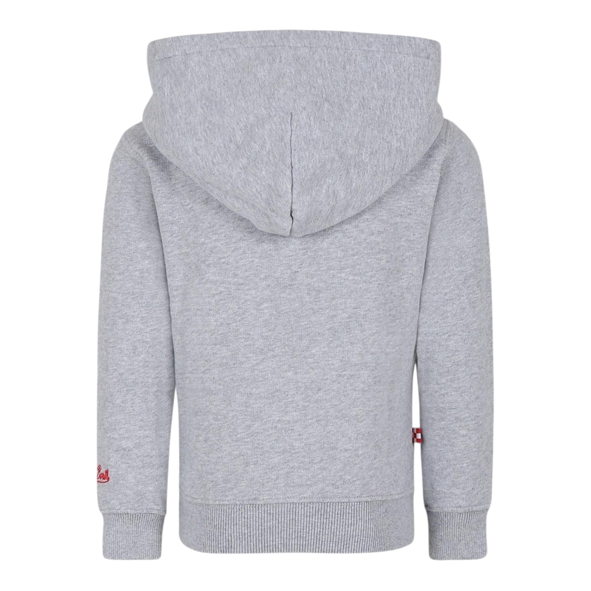 SAINT BARTH felpa tinta unita con cappuccio e stampa Grigio per Bambino OLI000100074G GRIGIO SAINT BARTH