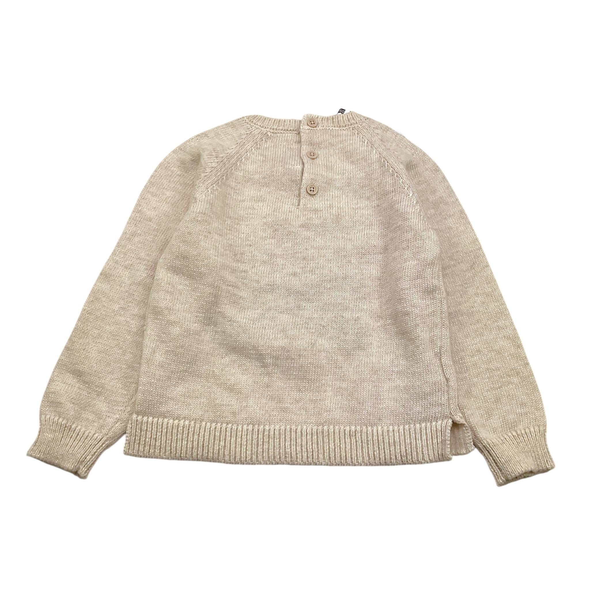 MAYORAL maglia tinta unita con stampa Beige per Bambina 2323X BEIGE MAYORAL