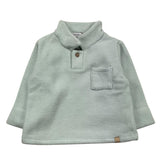 BAMBOOM+BABIES polo manica lunga tinta unita  in spugna Azzurro per Neonato 704 AZZURRO BAMBOOM+BABIES