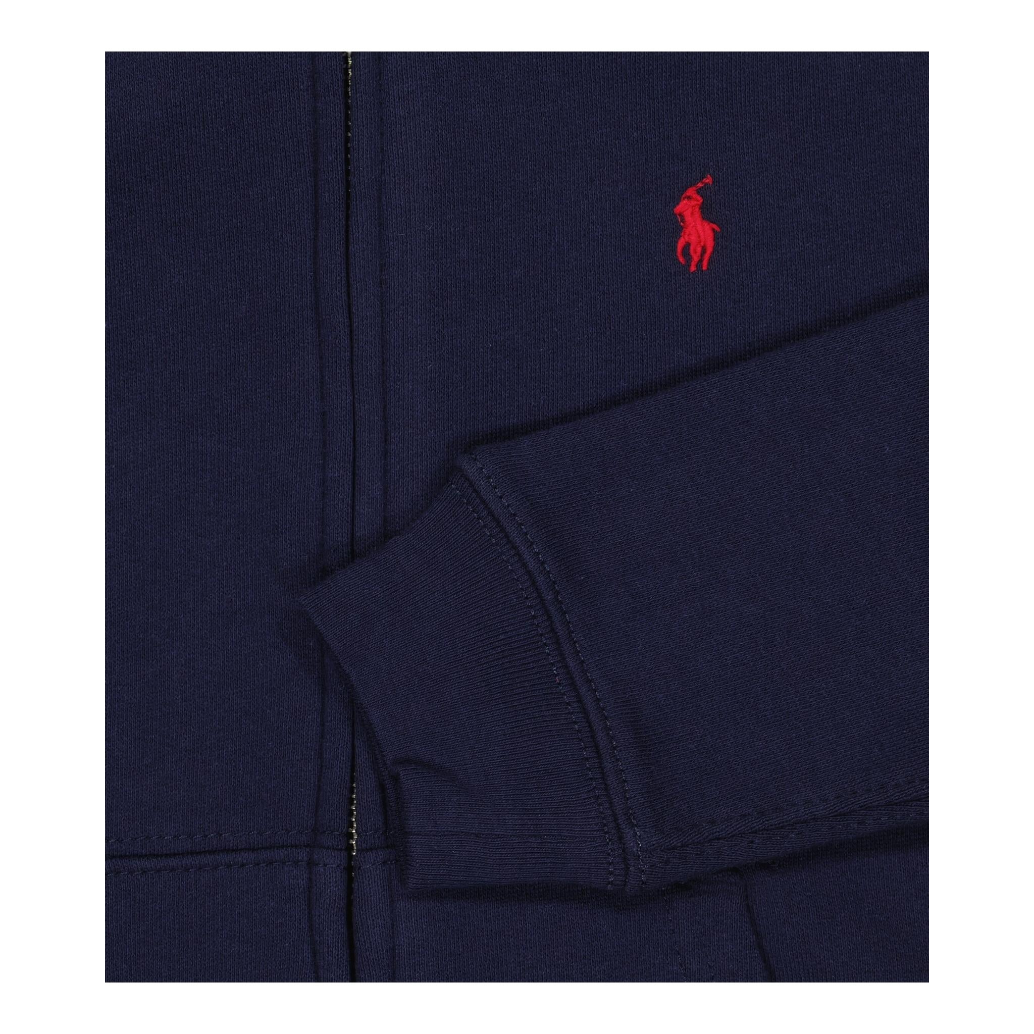 RALPH LAUREN felpa con zip e cappuccio tinta unita Blu per Neonato 320547626001 BLU RALPH LAUREN