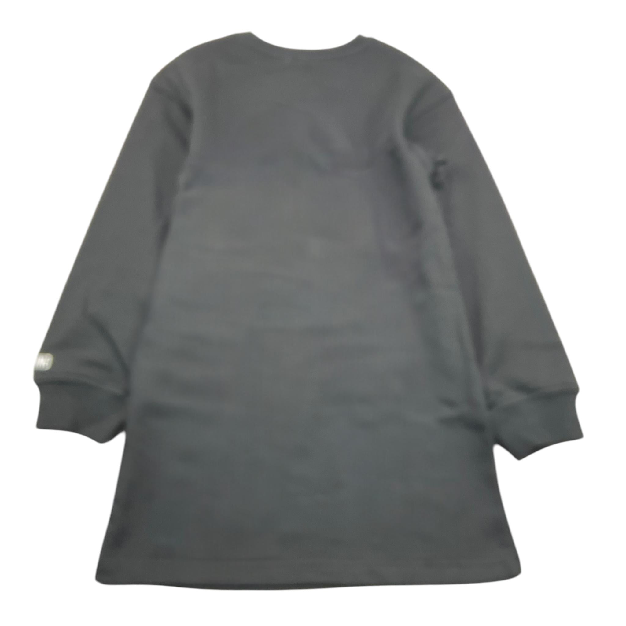 MOSCHINO abito tinta unita in felpa con borchie Nero per Bambina HDV0H6 NERO MOSCHINO