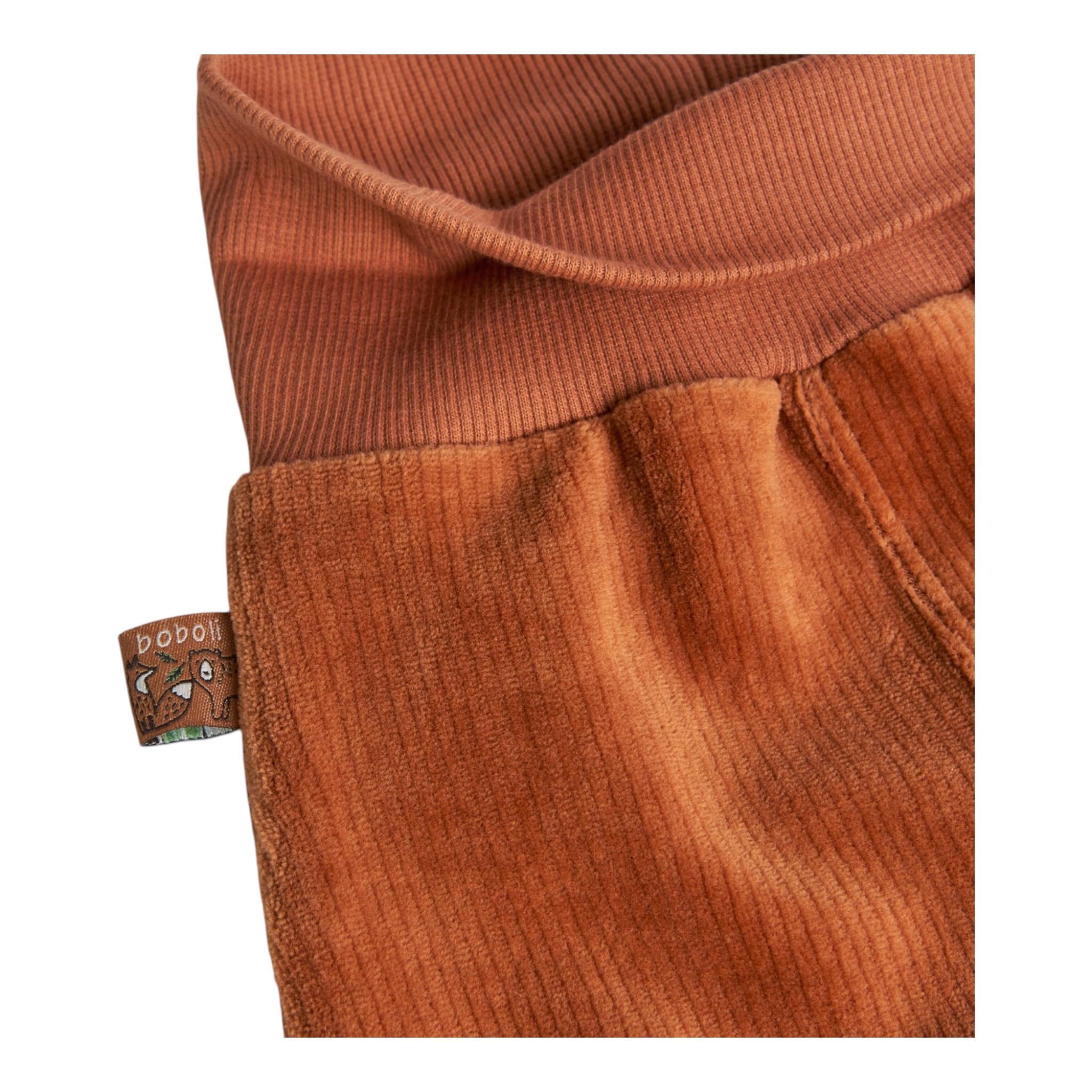 BOBOLI pantalone in camoscio tinta unita Cammello per Neonato 129169 CAMMELLO BOBOLI