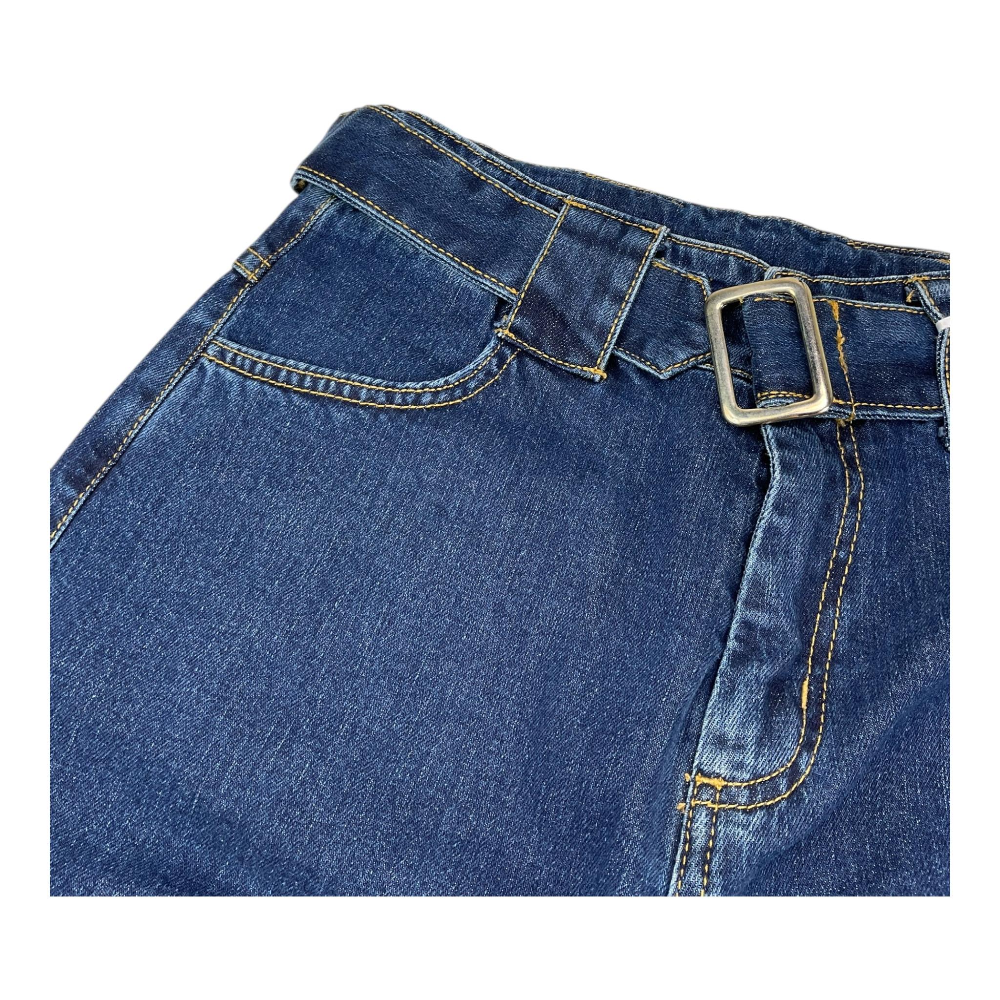 FUN & FUN jeans tinta unita con cintura Blu per Bambina FCJPT12913 BLU FUN & FUN