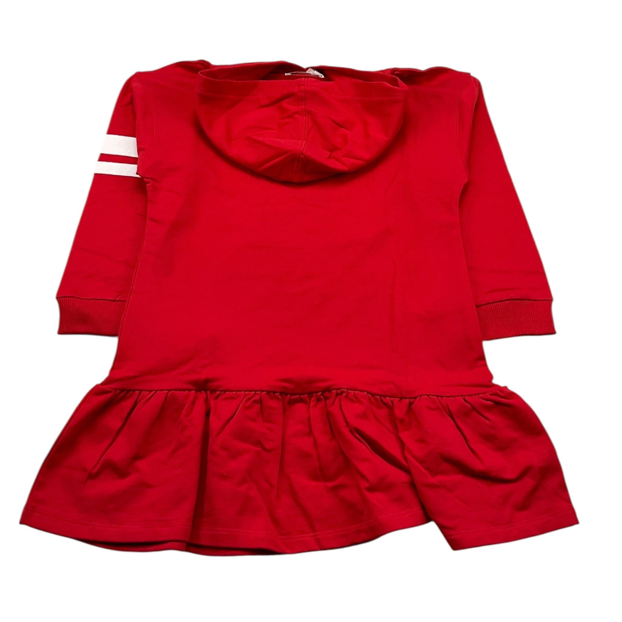 MONNALISA abito manica lunga tinta unita con cappuccio Rosso per Bambina 178900R1 ROSSO MONNALISA