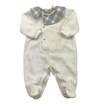 LA STUPENDERIA tutina tinta unita con stampa Bianco per Neonato TBTT03L03 BIANCO LA STUPENDERIA