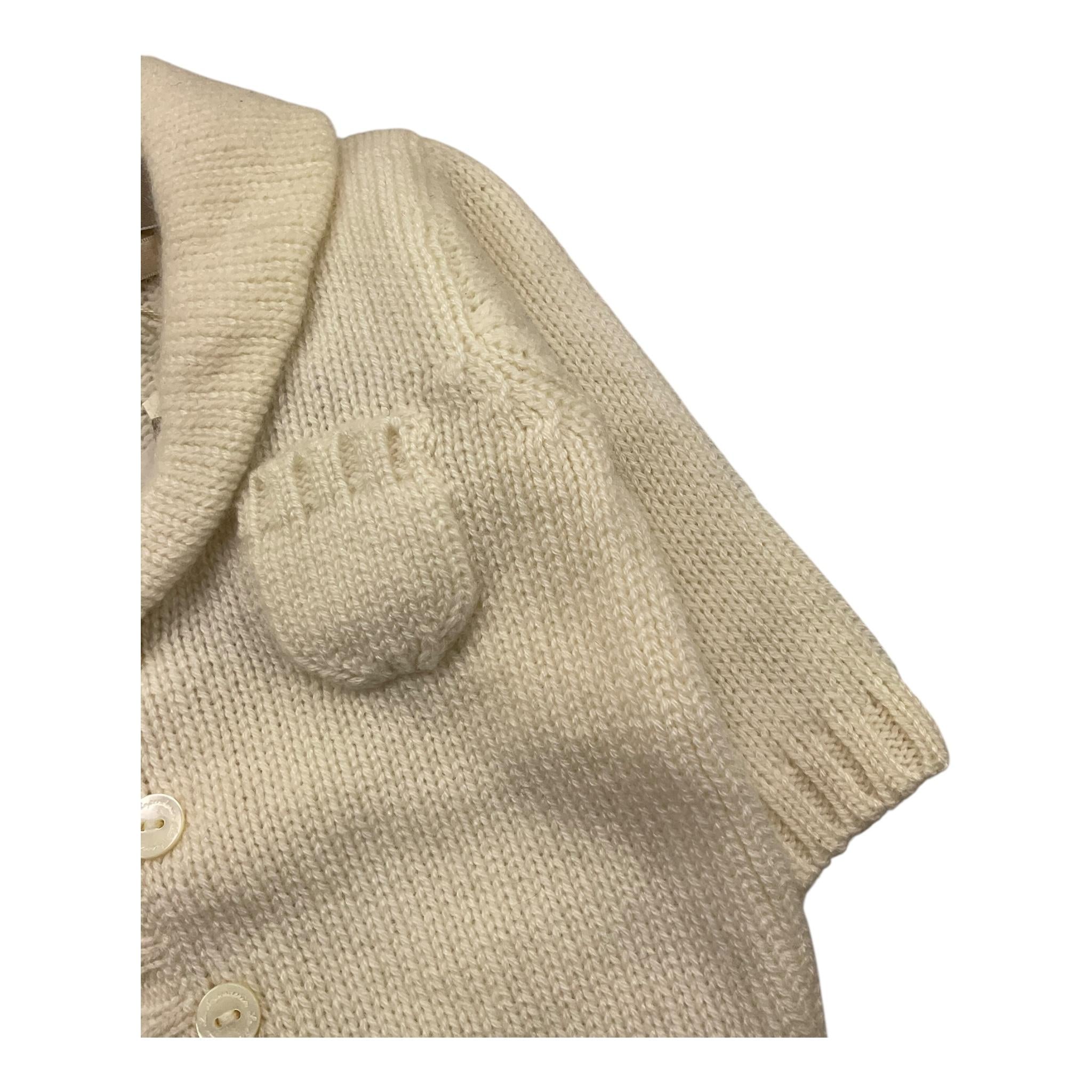 LA STUPENDERIA cardigan modello giacca Panna per Neonato ZCGH017 PANNA LA STUPENDERIA