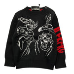 ICEBERG maglia tinta unita girocollo con stampa Nero per Neonato MGICE5314B NERO ICEBERG