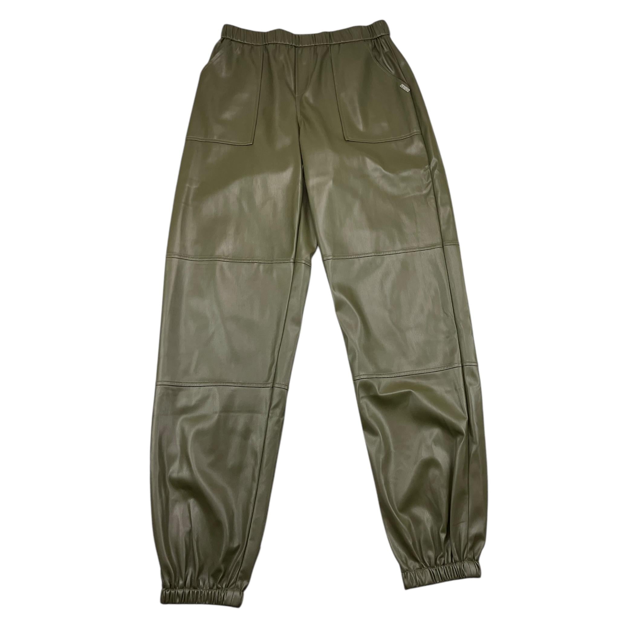 LIU JO pantalone in ecopelle tinta unita con elastico in vita Verde per Bambina GF4056 VERDE LIU JO