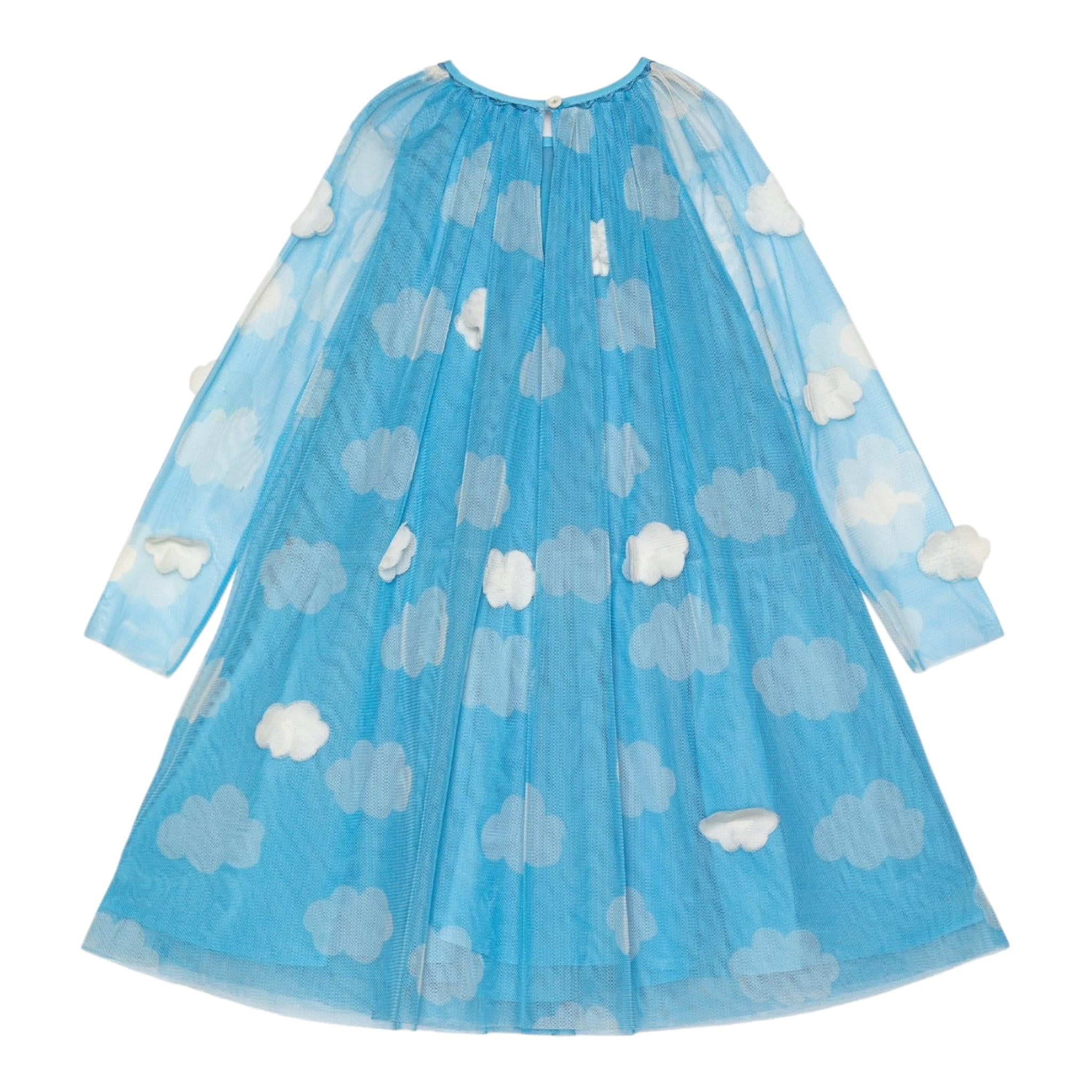 STELLA McCARTNEY abit manica lunga tinta unita con tulle Azzurro per Neonata TV1110 AZZURRO STELLA McCARTNEY