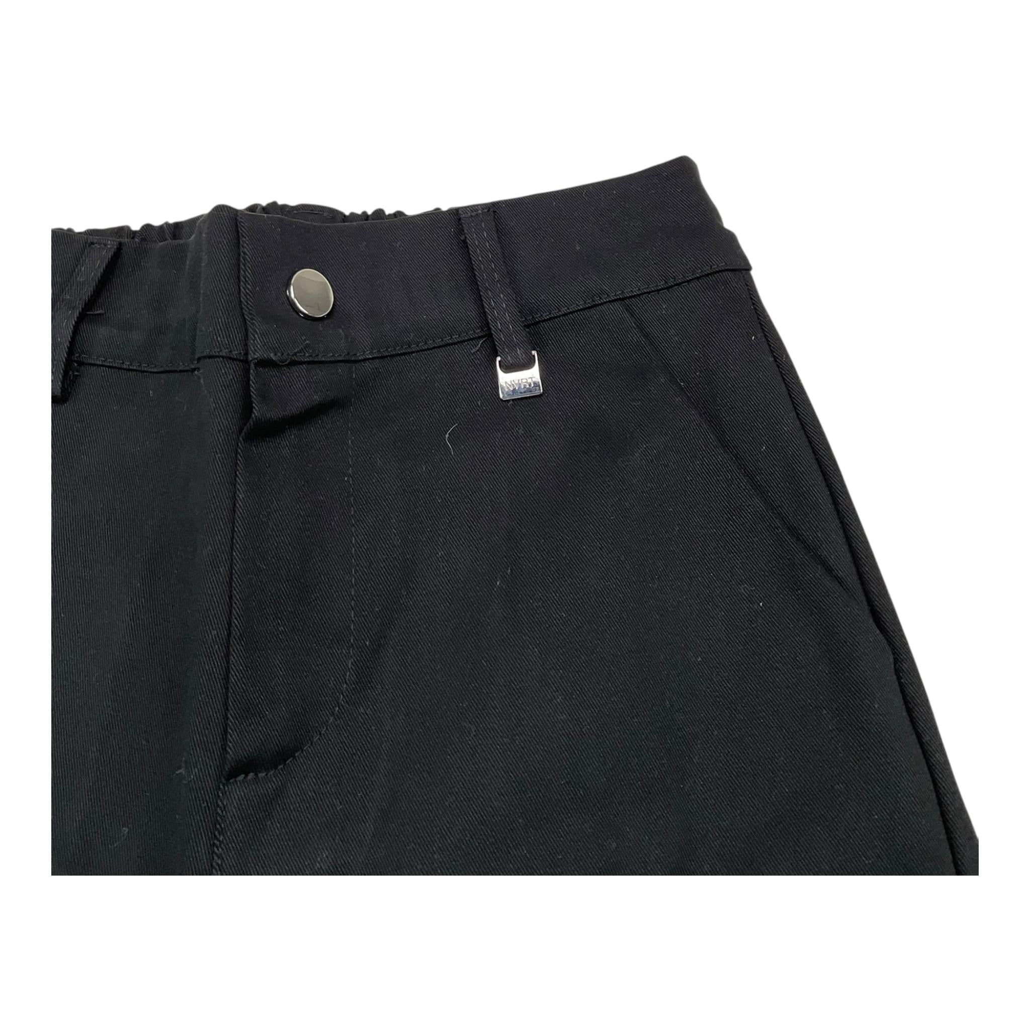 NEVER TOO pantalone tinta unita con elastico in vita Nero per Bambino NT2215BX NERO NEVER TOO