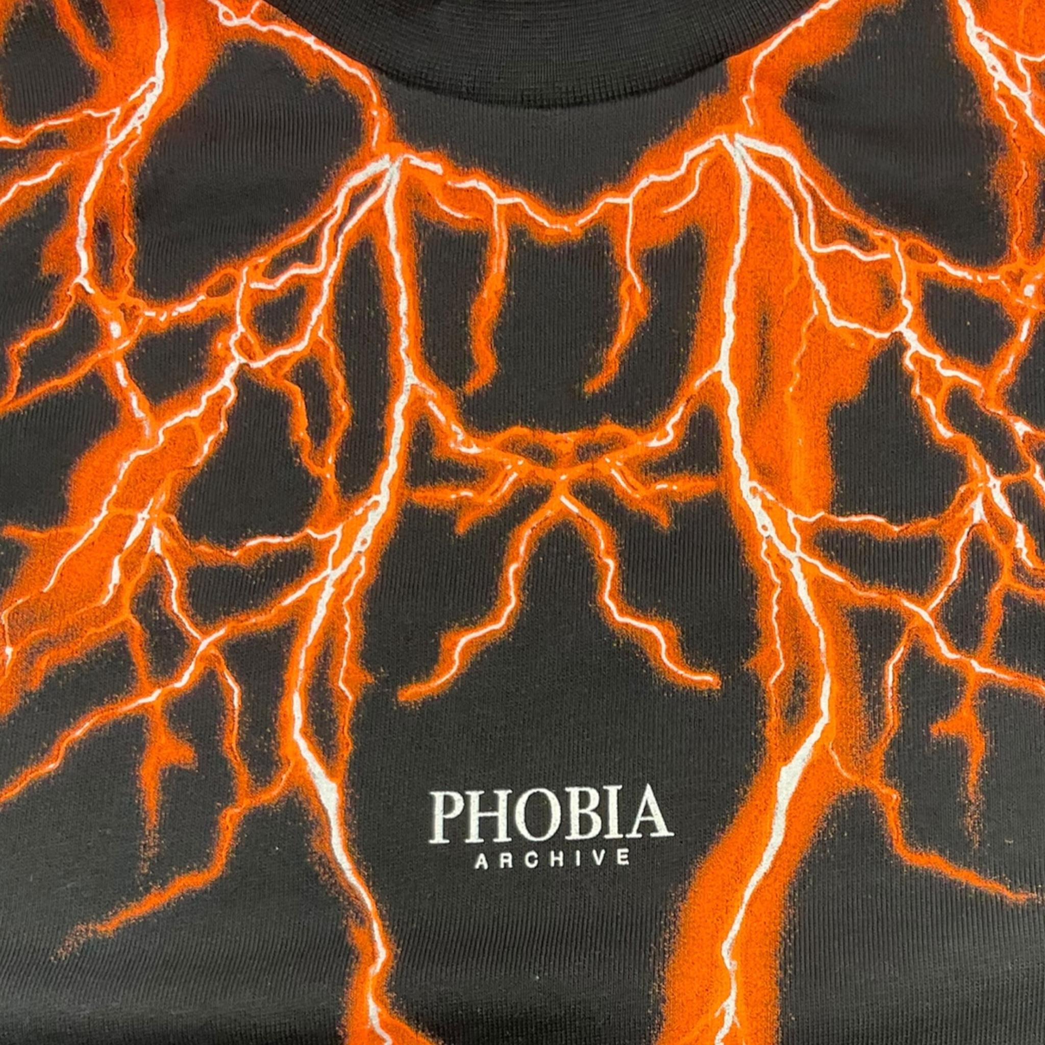 PHOBIA ARCHIVE felpa girocollo tinta unita con stampa Nero per Bambino PHK00628 NERO PHOBIA ARCHIVE