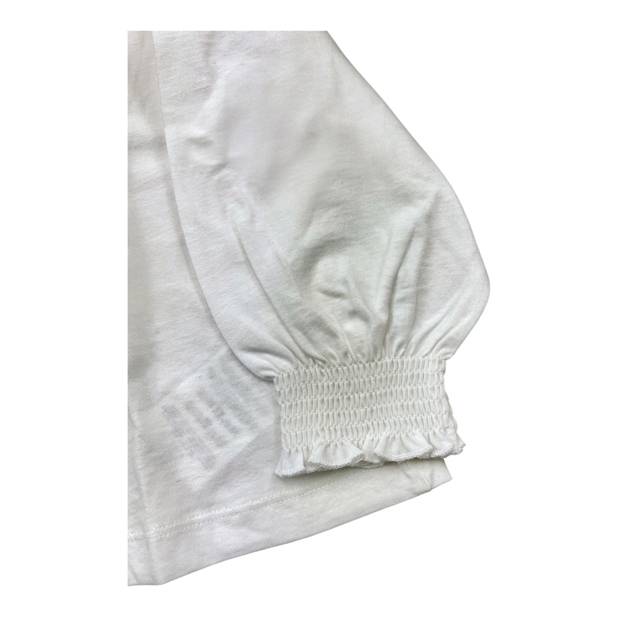 DOU DOU shirt tinta unita con collo elasticizzato Bianco per Bambina DT8A10 BIANCO DOU DOU