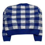M+E' cardigan bicolore fantasia quadri Blu per Bambina UE0535 BLU M+E'