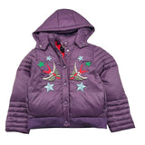 JOHN RICHMOND giubbino tinta unita con cappuccio e ricami Viola per Bambina RGA25109PI VIOLA JOHN RICHMOND
