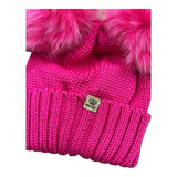 REGINA cappello tinta unita con pon pon Fuxia per Bambina 30100 FUXIA REGINA