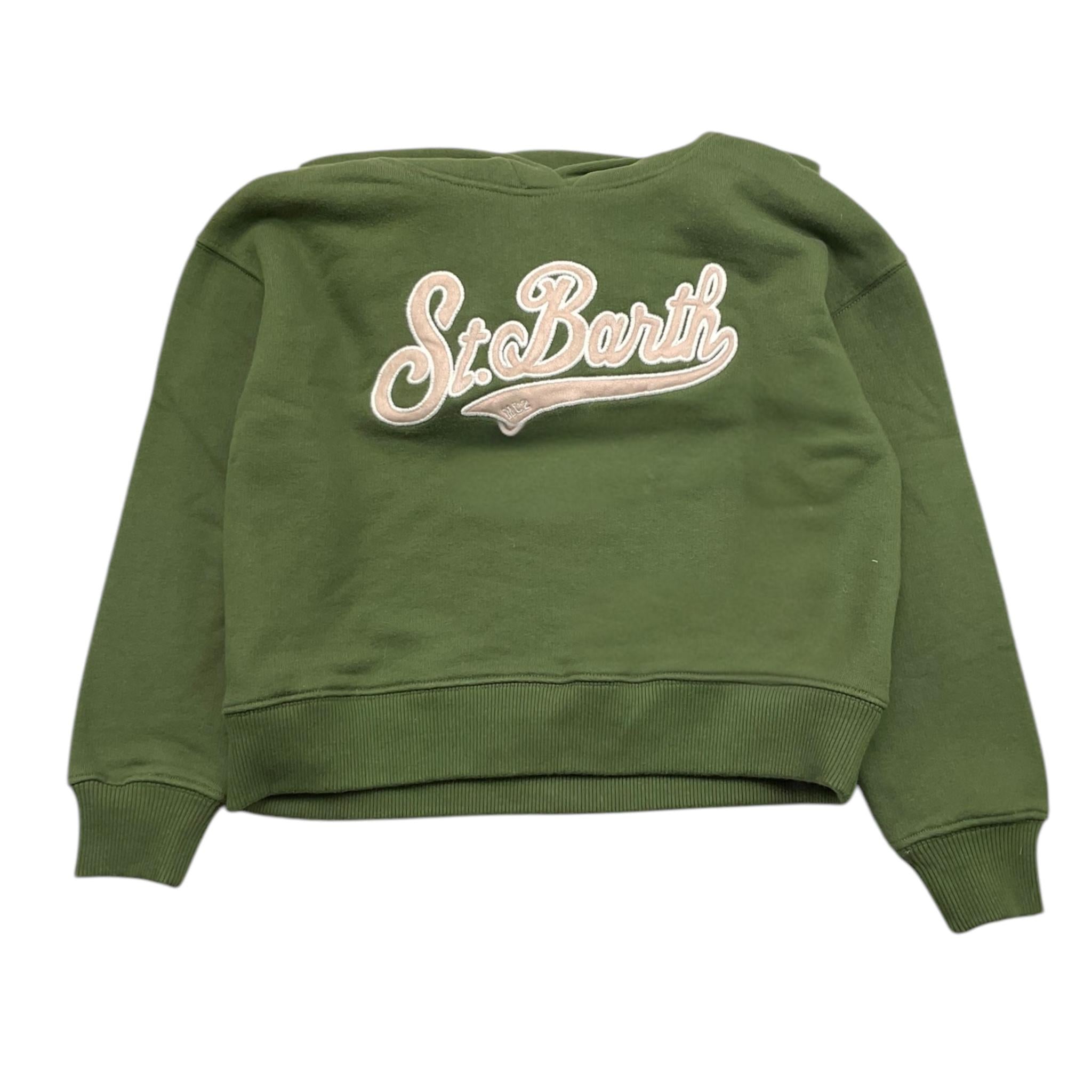 SAINT BARTH felpa tinta unita con cappuccio Verde per Bambina MINDYY VERDE SAINT BARTH