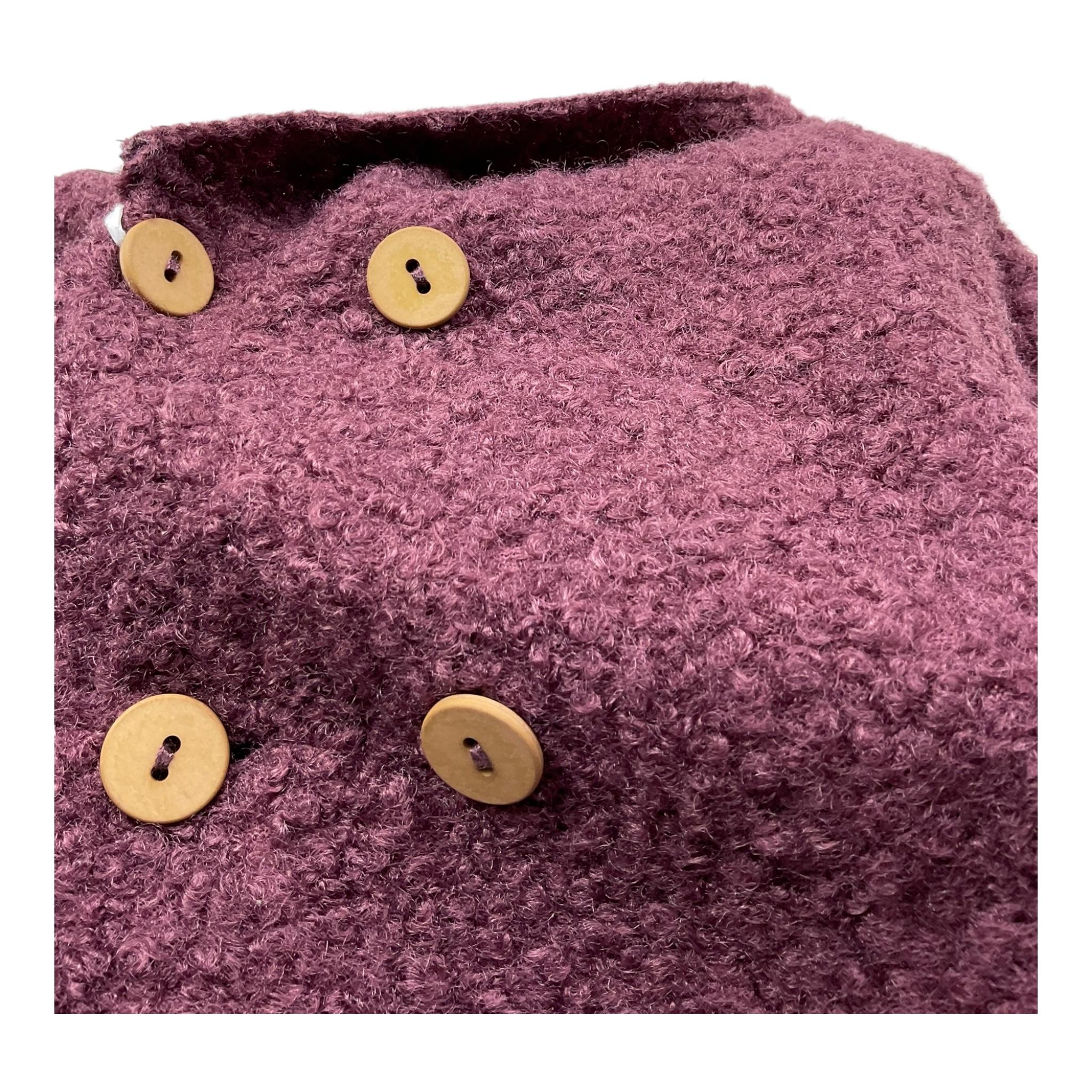 TEDDY E MINOU cardigan tinta unita con cappuccio Bordeaux per Neonato I24CN016PE027X BORDEAUX TEDDY E MINOU