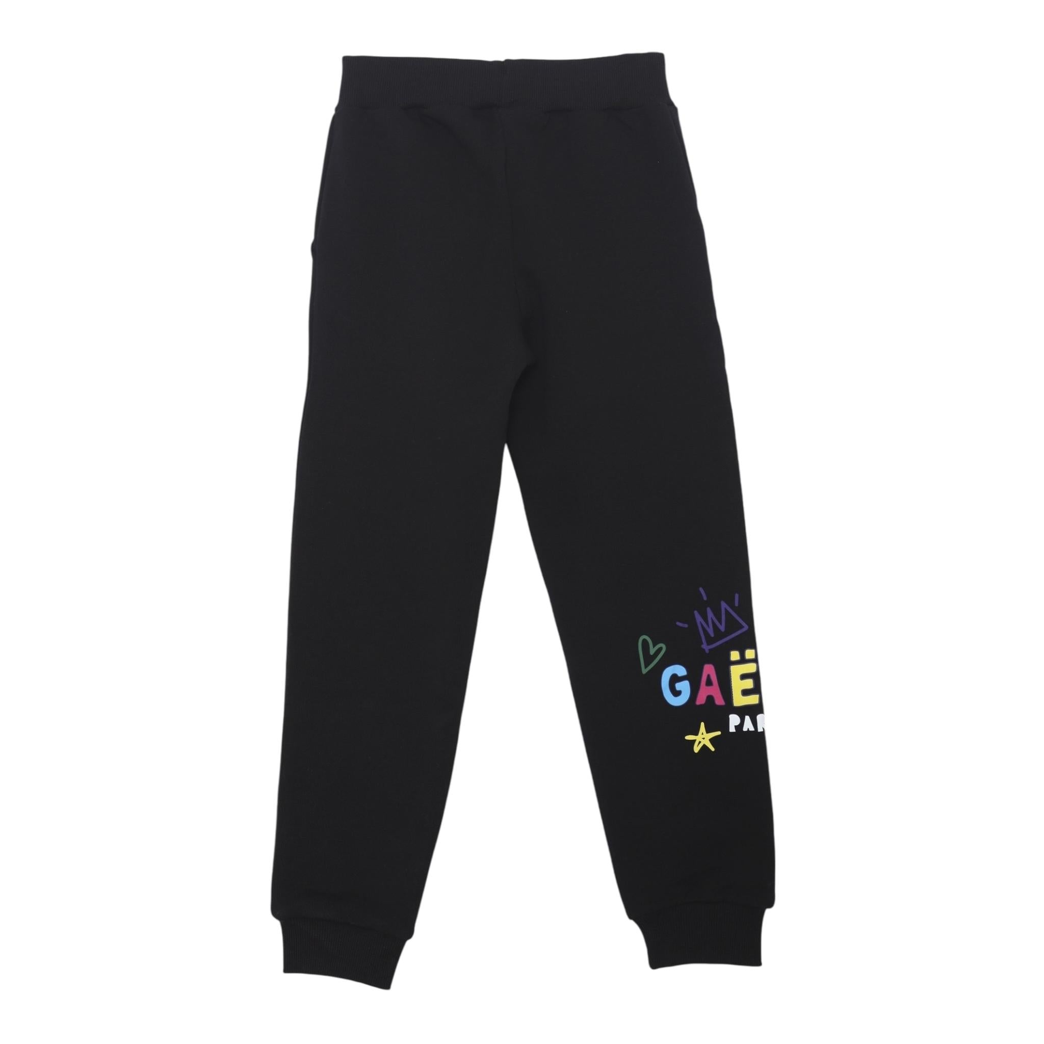 GAELLE completo 2pz felpa-pantalone tinta unita Nero per Bambina 2741T00527X NERO GAELLE