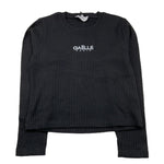 GAELLE shirt girocollo tinta unita con stampa logo Nero per Bambina 2741MY00345 NERO GAELLE