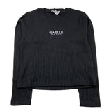 GAELLE shirt girocollo tinta unita con stampa logo Nero per Bambina 2741MY00345 NERO GAELLE