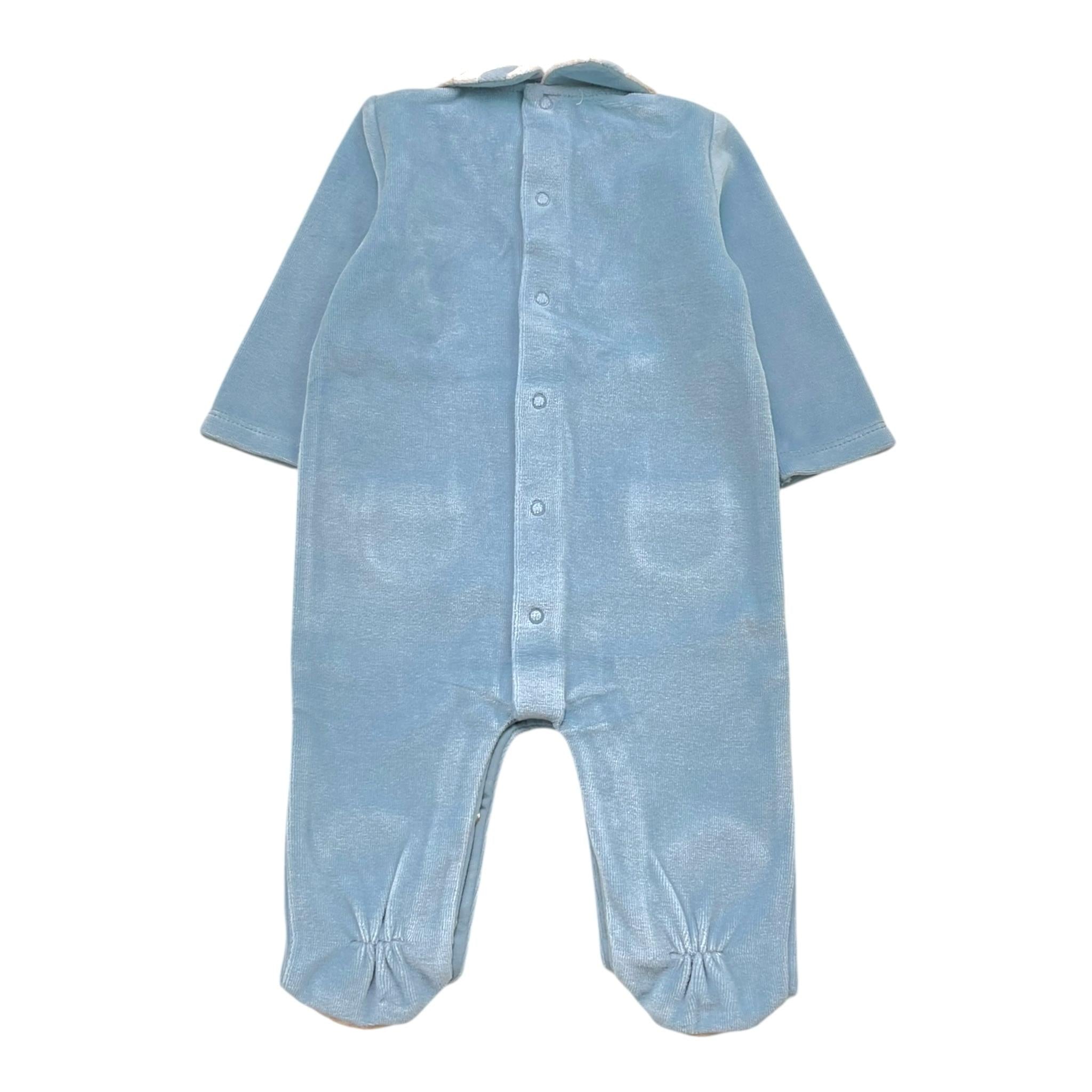 MAYORAL tutina manica lunga in ciniglia tinta unita Azzurro per Neonato 27933X AZZURRO MAYORAL
