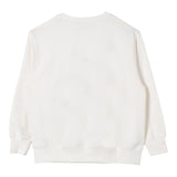 ELISABETTA FRANCHI felpa chiusa girocollo tinta unita con logo Panna per Bambina EFFE138 PANNA ELISABETTA FRANCHI