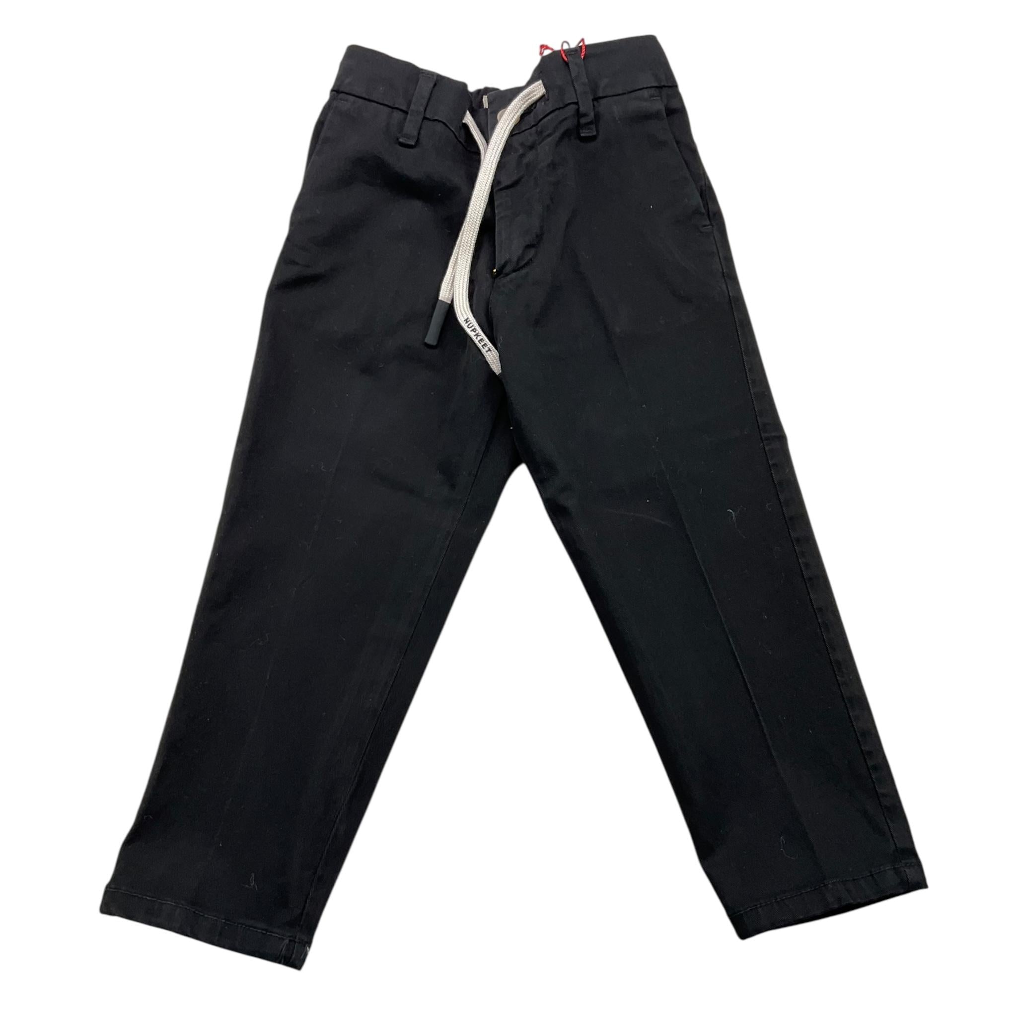 NUPKEET pantalone tinta unita cn elastico in vita Nero per Bambino 24NK281 NERO NUPKEET
