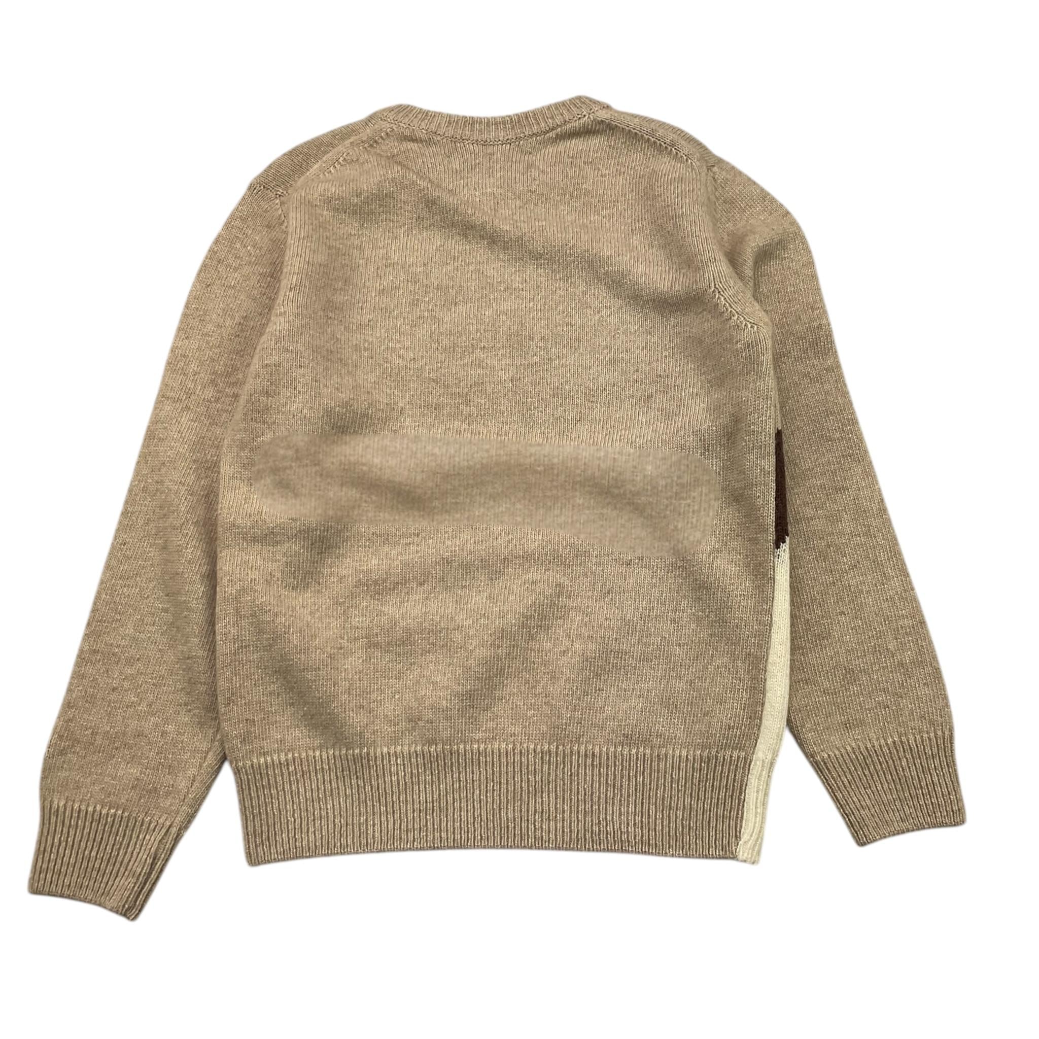 SAINT BARTH maglia tinta unita con stampa Beige per Bambino DU0006 BEIGE SAINT BARTH