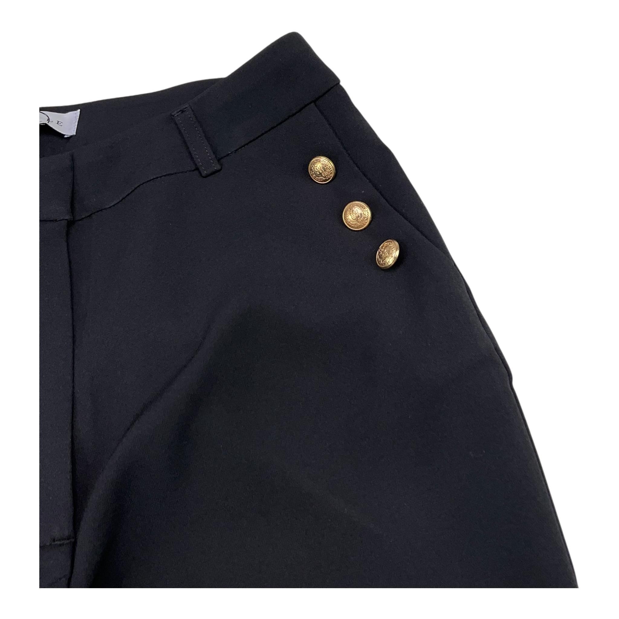 GAELLE pantalone tinta unita con finti bottoni Nero per Bambina 2741P00323 NERO GAELLE