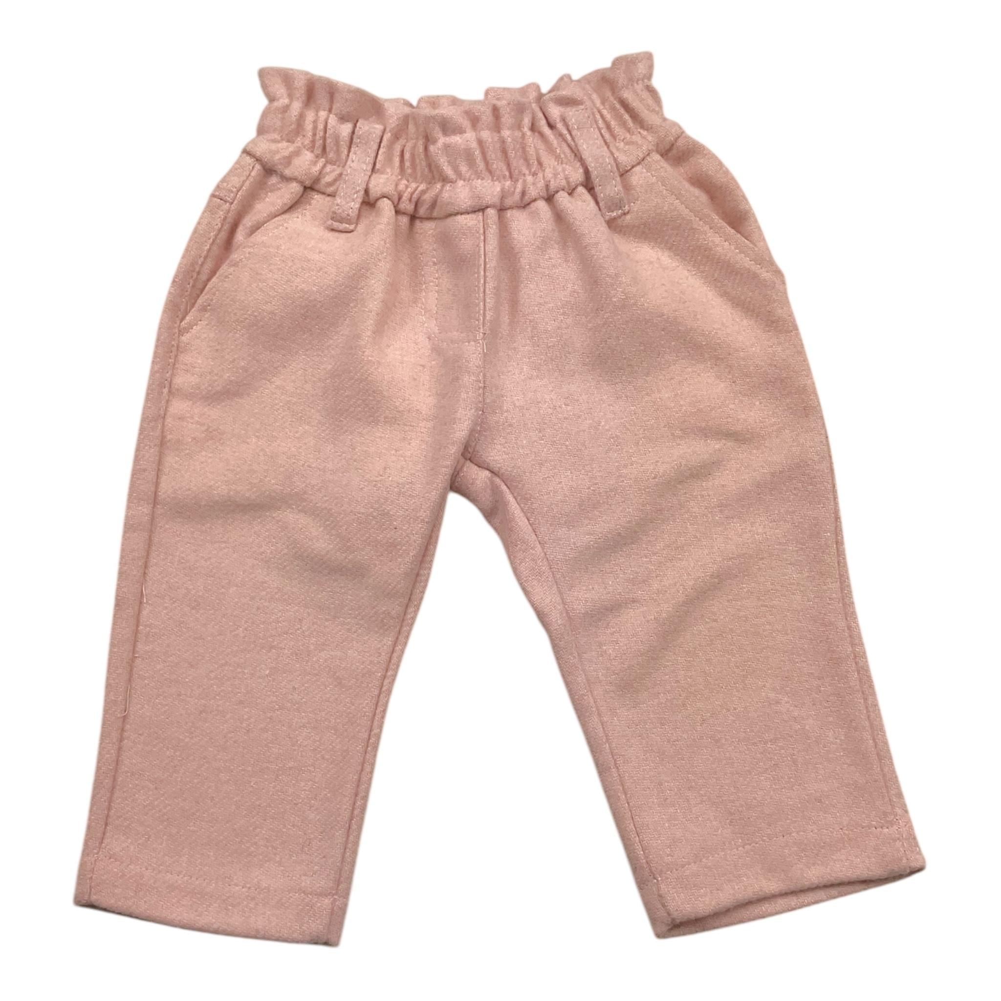 M+E' pantalone tinta unita con elastico in vita Rosa per Neonata UE1141N ROSA M+E'