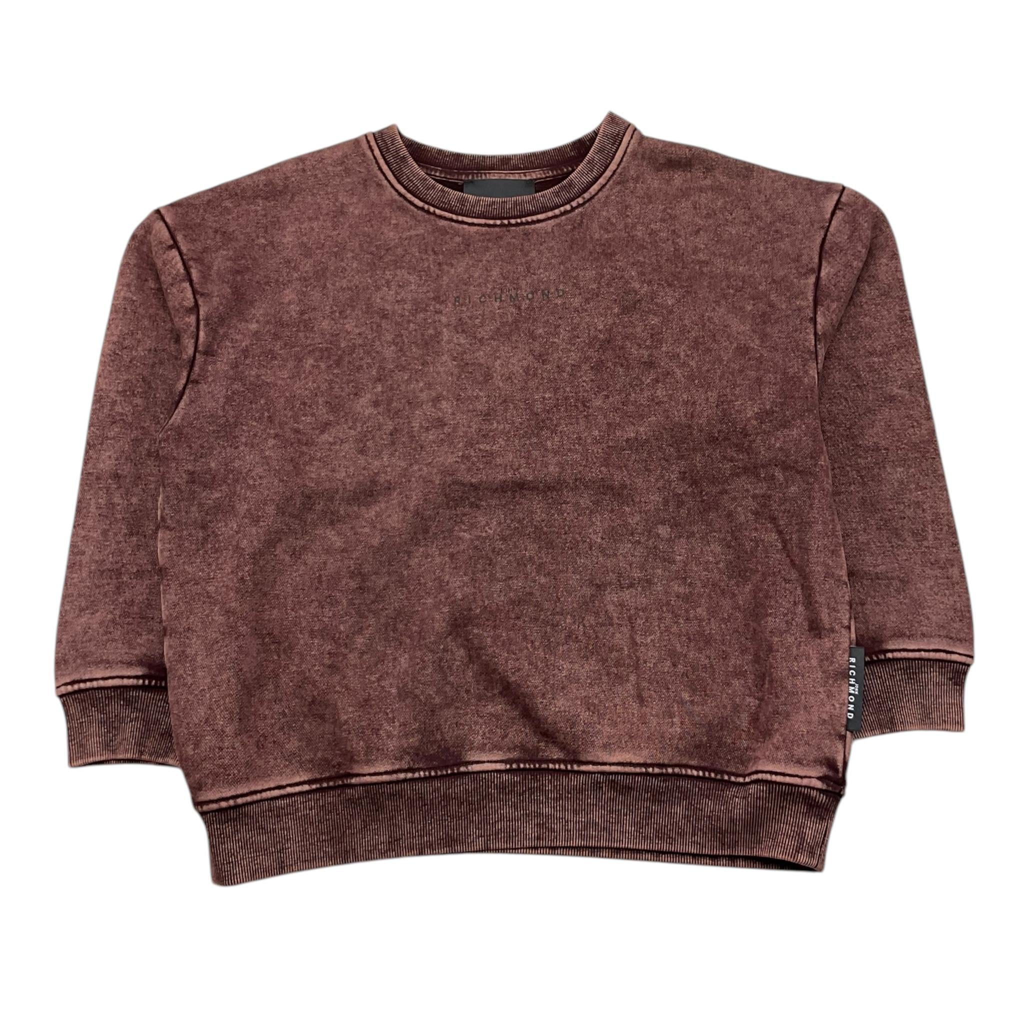 JOHN RICHMOND felpa chiusa girocollo tinta unita Bordeaux per Bambino RBA25122FE BORDEAUX JOHN RICHMOND