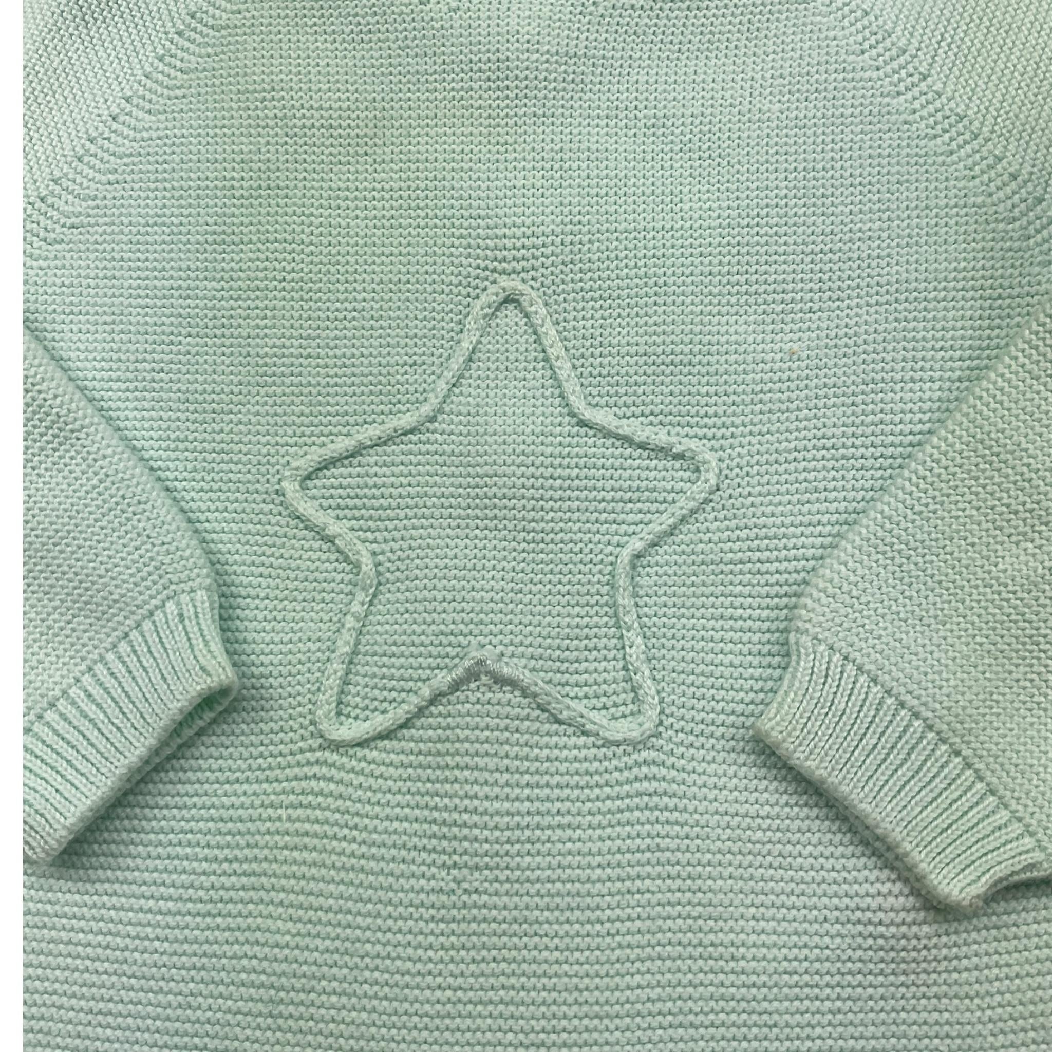 WEDOBLE tutina tinta unita con stampa stella Verde acqua per Neonato V2208346A VERDE ACQUA WEDOBLE