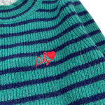 PHILOSOPHY maglioncino fantasia a righe con colletto ricamato Verde per Bambina PFMA043X VERDE PHILOSOPHY